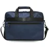 Mala mensageiro para portátil BMW Nylon com logótipo metálico, azul-marinho, 16 polegadas