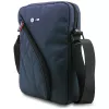 Bolsa de ombro BMW Nylon com bolsos e Metal Logo, 10 polegadas, azul-marinho