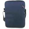 Bolsa de ombro BMW Nylon com bolsos e Metal Logo, 10 polegadas, azul-marinho