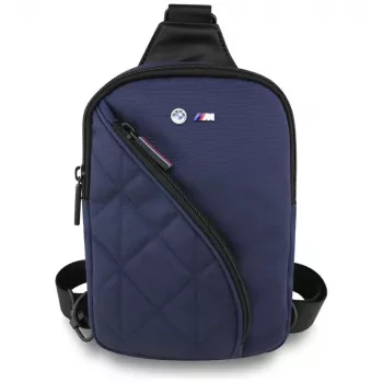 Bolsa de telemóvel crossbody BMW Nylon Pocket & Metal Logo Navy Blue