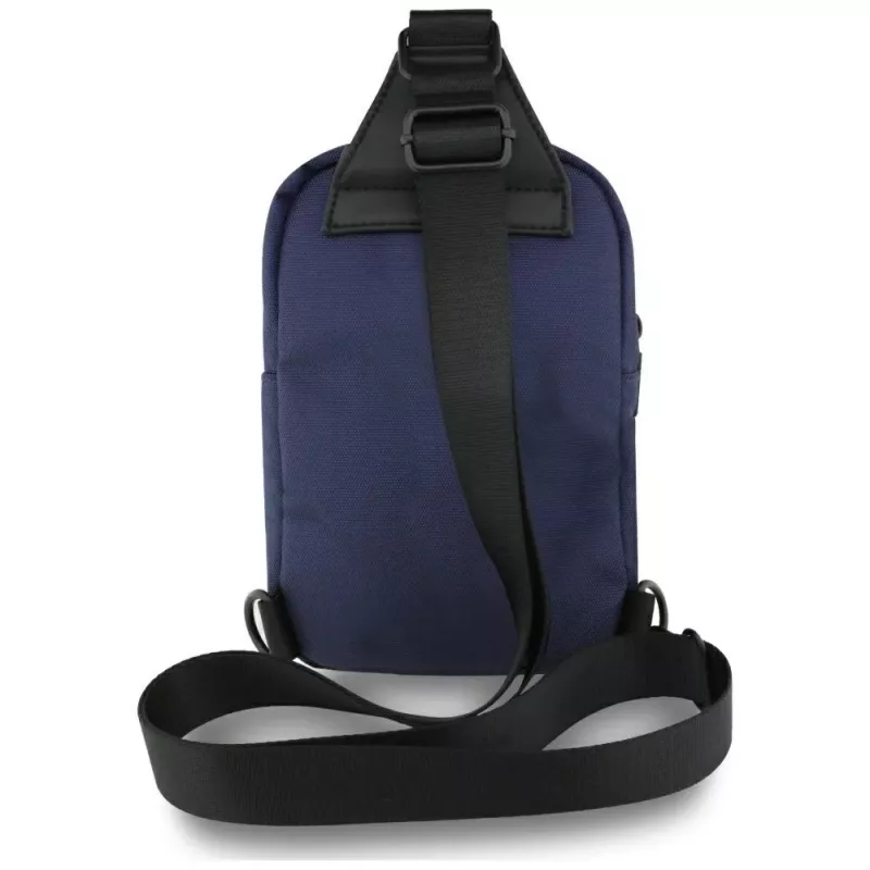 Bolsa de telemóvel crossbody BMW Nylon Pocket & Metal Logo Navy Blue