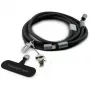 Cabo USB-C para USB-C Karl Lagerfeld Ikonik Charm com lanyard, 1,2 m, preto