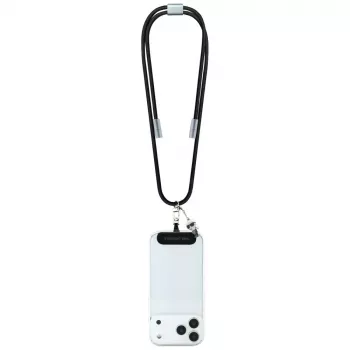 Cabo USB-C para USB-C Karl Lagerfeld Ikonik Charm com lanyard, 1,2 m, preto