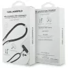 Cabo USB-C para USB-C Karl Lagerfeld Ikonik Charm com lanyard, 1,2 m, preto