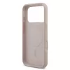 Capa de silicone KARL LAGERFELD para Apple iPhone 17 Pro com MagSafe e anel, rosa, coleção Karl & Choupette