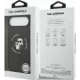 Capa de silicone KARL LAGERFELD Karl & Choupette Ring MagSafe para Apple iPhone Air - preto