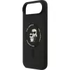 Capa de silicone KARL LAGERFELD Karl & Choupette Ring MagSafe para Apple iPhone Air - preto
