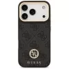 Capa MagSafe Guess 4G Strass Logo & Big Strap Metal Buttons para iPhone 17 Pro preto