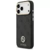 Capa MagSafe Guess 4G Strass Logo & Big Strap Metal Buttons para iPhone 17 Pro Max preto