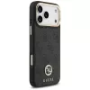 Capa MagSafe Guess 4G Strass Logo & Big Strap Metal Buttons para iPhone 17 Pro Max preto