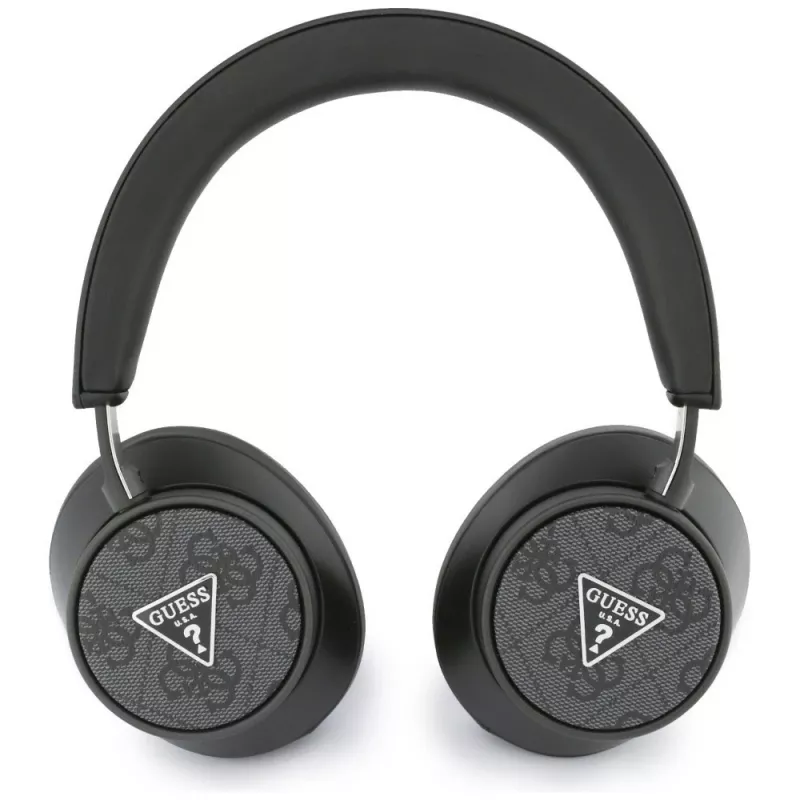 Auscultadores Bluetooth over-ear Guess 4G Triangle Logo Wireless com ENC, Bluetooth 5.4, preto