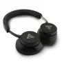 Auscultadores Bluetooth over-ear Guess ENC Saffiano Triangle Logo preto
