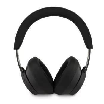Auscultadores Bluetooth over-ear Guess ENC Saffiano Triangle Logo preto