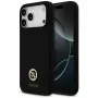 Capa MagSafe Guess Silicone Logo Strass 4G para iPhone 17 Pro Max preto