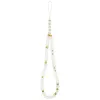Capa MagSafe Guess IML Glitter Pearl Strap para iPhone 17 Pro, transparente