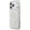 Capa MagSafe Guess IML Glitter Pearl Strap para iPhone 17 Pro, transparente