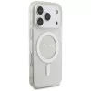Capa MagSafe Guess IML Glitter Pearl Strap para iPhone 17 Pro, transparente
