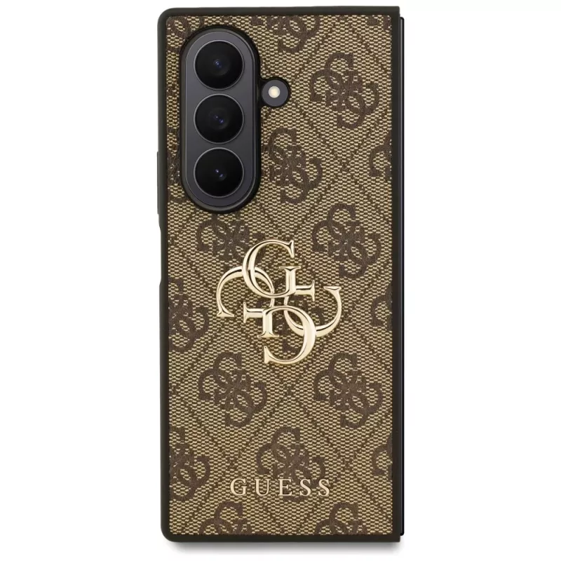 Capa Guess Big 4G Logo Classic para Samsung Galaxy Z Fold7, castanho