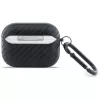 Capa protetora BMW Carbon Metal Logo para Apple AirPods Pro 3, preto