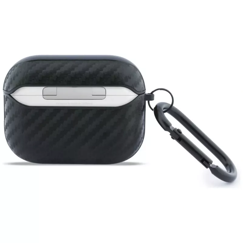 Capa protetora BMW Carbon Metal Logo para Apple AirPods Pro 3, preto