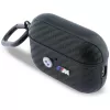 Capa protetora BMW Carbon Metal Logo para Apple AirPods Pro 3, preto