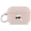 Capa KARL LAGERFELD Monogram Karl Head para AirPods Pro 3, rosa