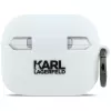 Capa KARL LAGERFELD Silicone Karl Head 3D para AirPods Pro 3, branco