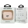 Capa de silicone Karl Lagerfeld Choupette Head 3D para AirPods Pro 3, rosa