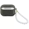 Capa Guess Glitter Pearl Strap para AirPods Pro 3, caqui
