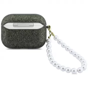Capa Guess Glitter Pearl Strap para AirPods Pro 3, caqui