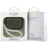 Capa Guess Glitter Pearl Strap para AirPods Pro 3, caqui
