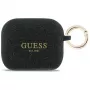 Capa de silicone Guess Glitter Ring para AirPods Pro 3, preto