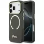 Capa Guess IML Script Metal MagSafe para Apple iPhone 17 Pro, preto