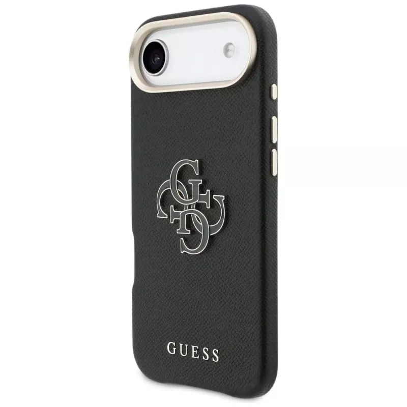 Capa Guess FW Resin Logo para iPhone Air, preto