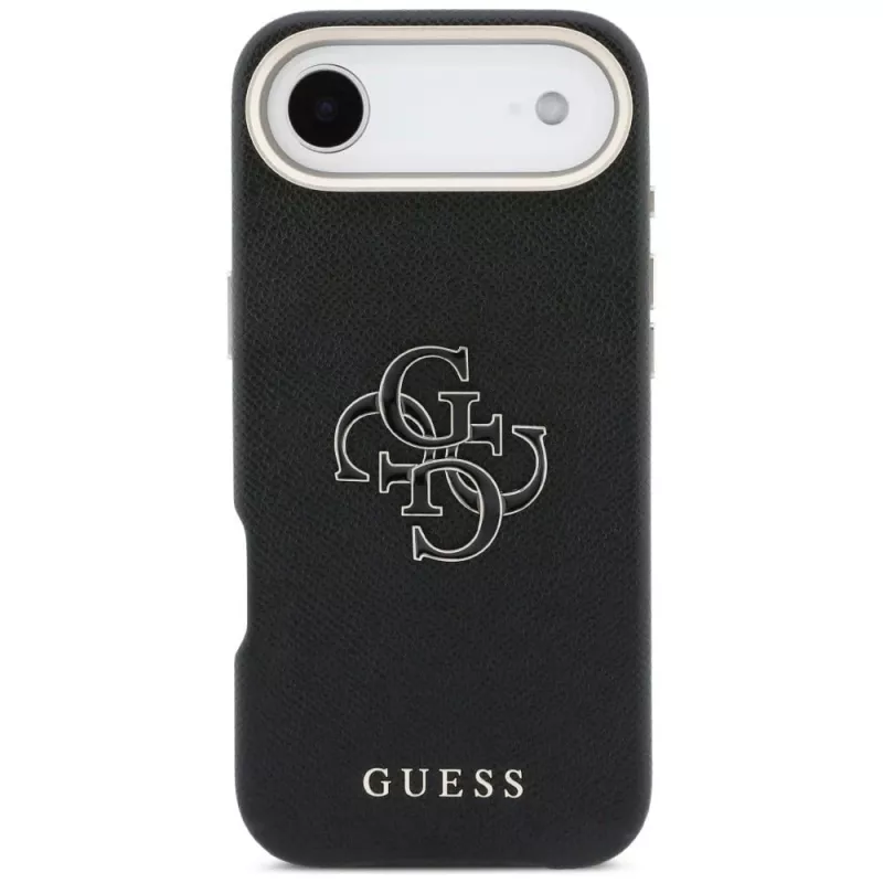 Capa Guess FW Resin Logo para iPhone Air, preto