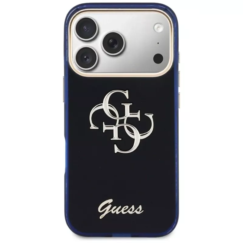 Capa Guess IML 4G Script Metal para Apple iPhone 17 Pro - azul