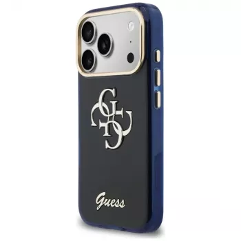 Capa Guess IML 4G Script Metal para Apple iPhone 17 Pro Max - azul