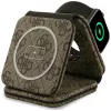 Carregador sem fios Guess 4G - estação de carregamento MagSafe 3 em 1 para iPhone, AirPods e Apple Watch 15W (castanho)