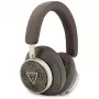 Auscultadores Guess 4G Triangle Logo Bluetooth 5.4 on-ear com ENC - castanho