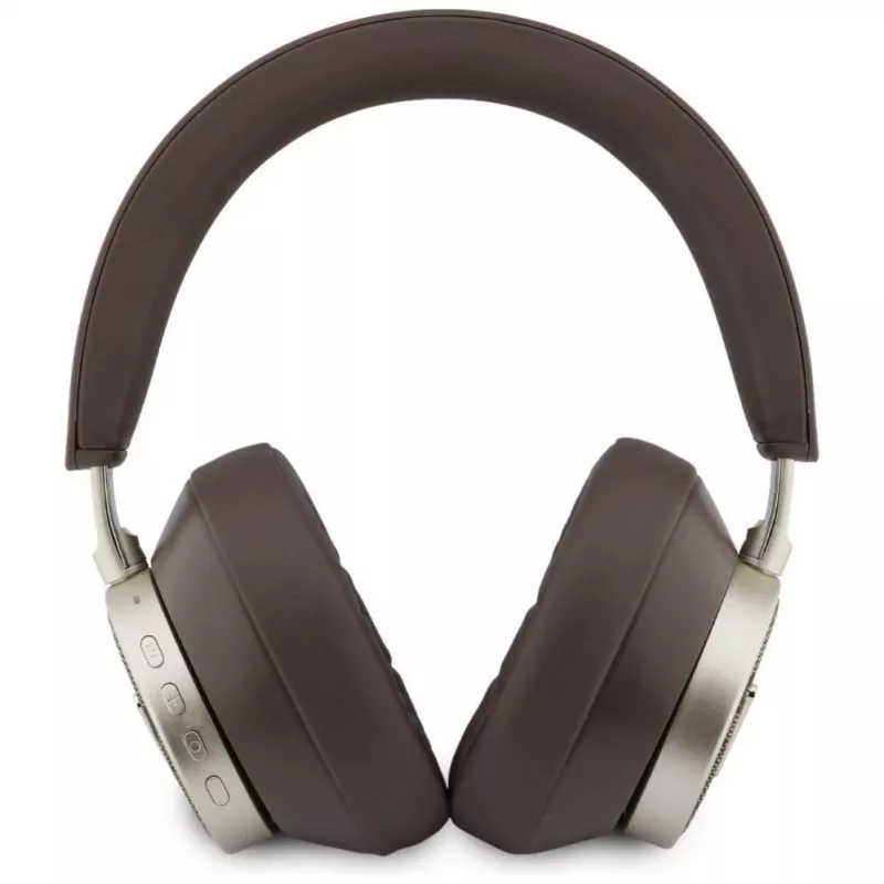 Auscultadores Guess 4G Triangle Logo Bluetooth 5.4 on-ear com ENC - castanho