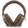 Auscultadores Guess Triangle Logo Bluetooth ENC over-ear castanho