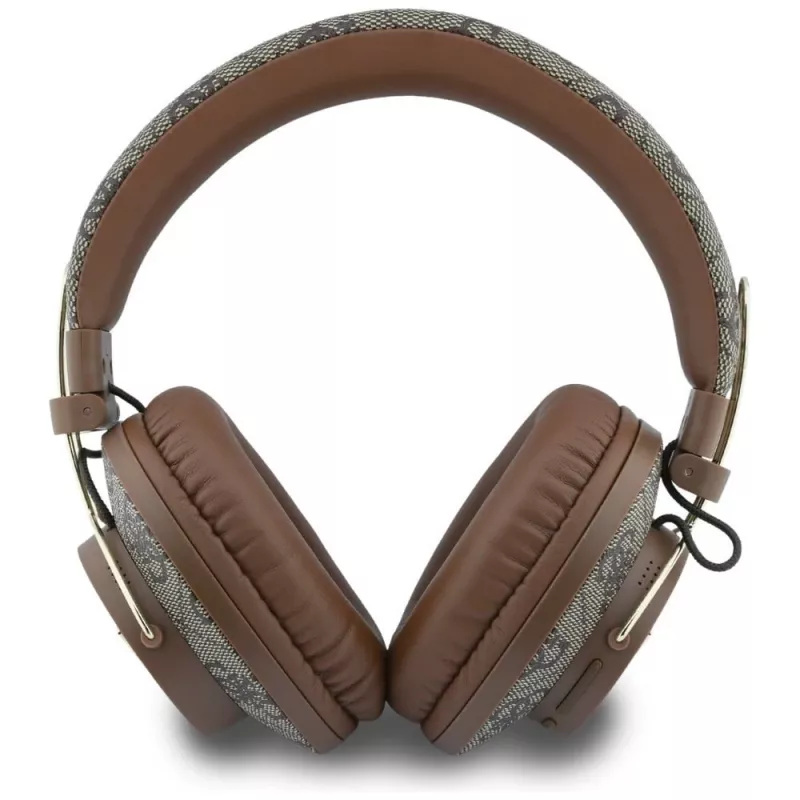 Auscultadores Guess Triangle Logo Bluetooth ENC over-ear castanho