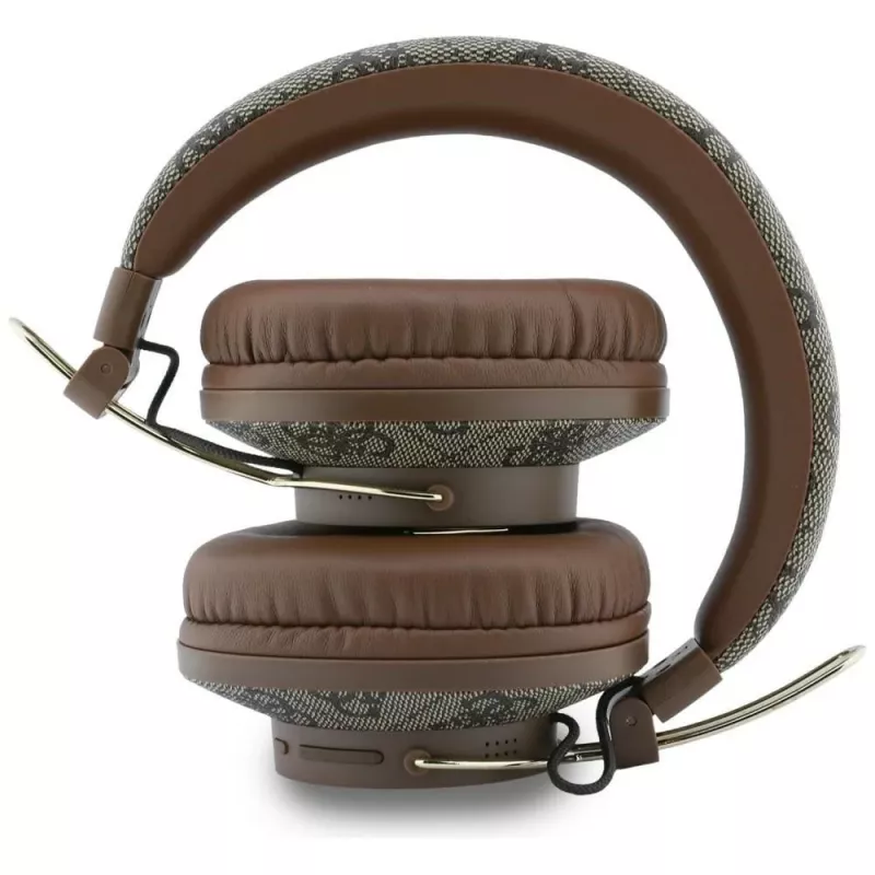Auscultadores Guess Triangle Logo Bluetooth ENC over-ear castanho