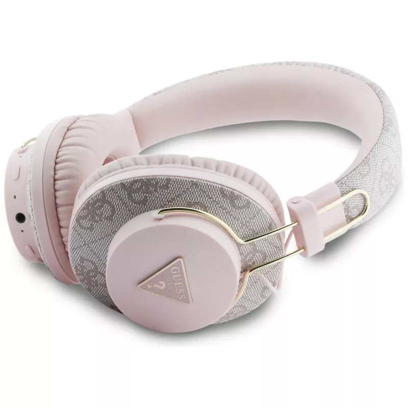Auscultadores Guess Triangle Logo Bluetooth ENC over-ear rosa