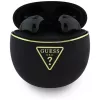 Auscultadores TWS Bluetooth Guess Gold Line Triangle com estojo de carregamento (preto)