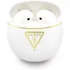 Auscultadores TWS Bluetooth Guess Gold Line Triangle com estojo de carregamento (branco)