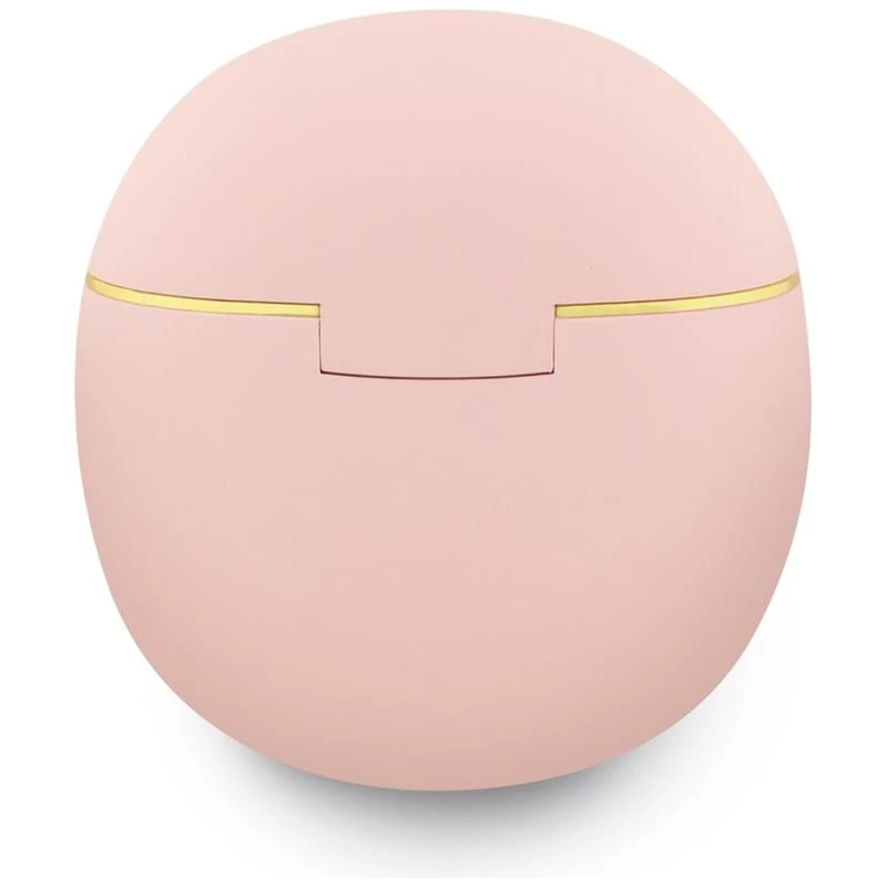 Auscultadores True Wireless Stereo Bluetooth Guess Gold Line Triangle com estojo de carregamento (rosa)