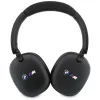 Auscultadores BMW over-ear Bluetooth com logótipos impressos, preto