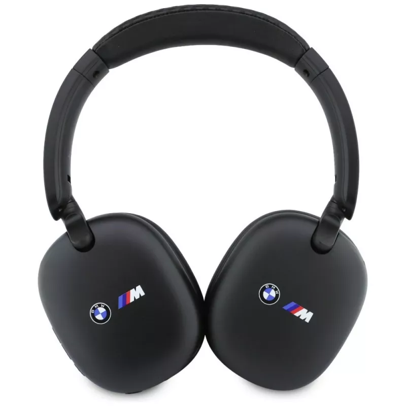 Auscultadores BMW over-ear Bluetooth com logótipos impressos, preto