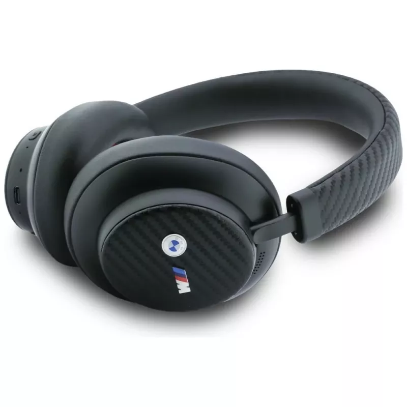 Auscultadores BMW M Carbon Metal Logo Bluetooth ENC over-ear preto